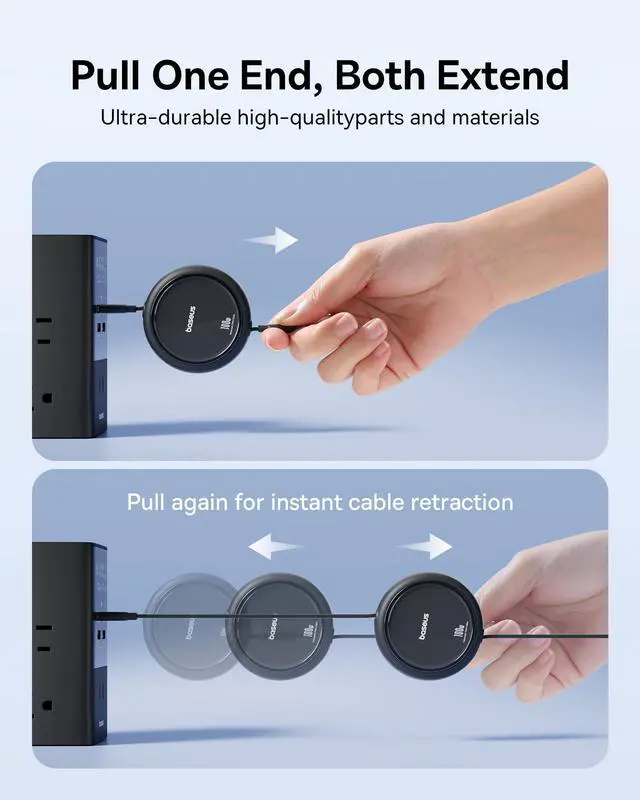 Alt view image 3 of 5 - Baseus USB C Cable & 45W USB C Charger Block 2 Pack