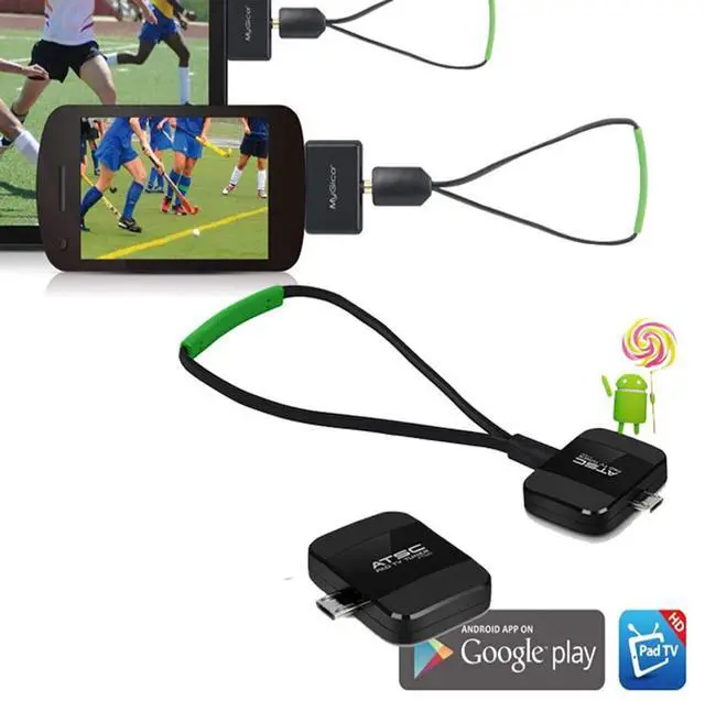 Alt view image 2 of 5 - MyGica Mirco USB to Type C TV Tuner Card, Watching ATSC Digital TV Anywhere, Freeview HD TV Receiver, Recast Wireless HDTV Stick Tuner, USB TV Antenna for Android Phone Tablet PC Pad, No Internet Need