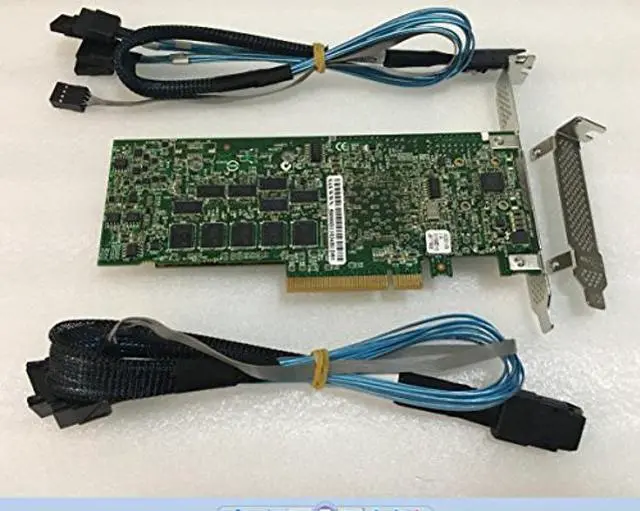 Alt view image 2 of 5 - Adaptec ASR-5805Z 512MB 8-Port PCI-e SAS Controller RAID CARD+8087 TO 4xSATA