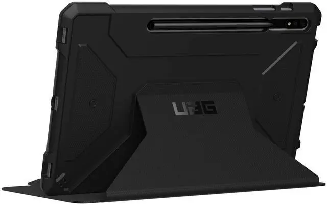Alt view image 5 of 5 - URBAN ARMOR GEAR UAG Designed for Galaxy Tab S8 11-inch (SM-X700 & SM-X706) Case Rugged Multi-Angle Viewing Folio Stand Metropolis Heavy Duty Protective Cover, Black