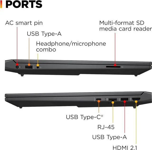 Alt view image 5 of 5 - HP Victus 15.6" Full HD 144Hz Gaming Laptop, Intel Core i5-12450H,16GB RAM,512GB PCIe SSD, NVIDIA GeForce RTX 3050, Wi-Fi 6, Backlit Keyboard,Windows 11 Pro, Performance Blue