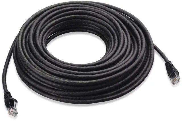 Alt view image 3 of 5 - Cable Matters 1-Pack 50 Foot Snagless Long Cat6 Ethernet Cable (Cat6 Cable, Cat 6 Cable) in Black & 5-Color Combo 5 Foot Snagless Short Cat6 Ethernet Cable