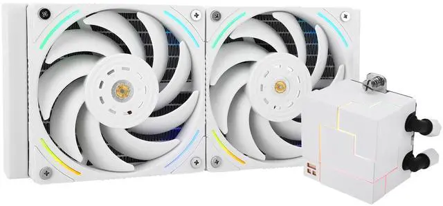 Main image of Thermalright Core Matrix 240 White CPU Liquid Cooler with 120mm PWM Fan,240 White Cold Row Specification,Integrated Water Cooler Heatsink,for AM4/AM5,Intel lga1700/1851/1150/1151/1200/2011