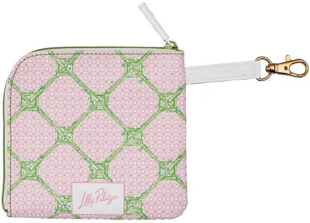 Alt view image 3 of 5 - Lilly Pulitzer Padded Tech Sleeve with Small Zip Pouch for Accessories, Cute Laptop Case for Women, Tablet Bag or 13 Inch Laptop Sleeve, Lime Feeling Good
