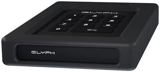 Alt view image 2 of 5 - Glyph SecureDrive+ Portable External Hard Drive 5TB