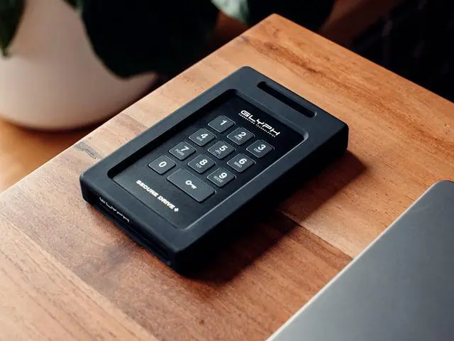 Alt view image 5 of 5 - Glyph SecureDrive+ Portable External Hard Drive 5TB