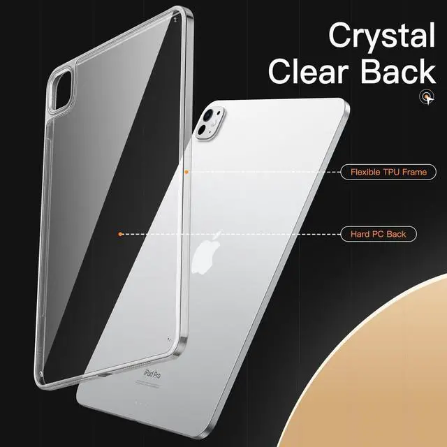 Alt view image 3 of 5 - JETech iPad Pro 13-Inch M4 (2024) Bumper Case and Screen Protector with Camera Lens Protector Bundle