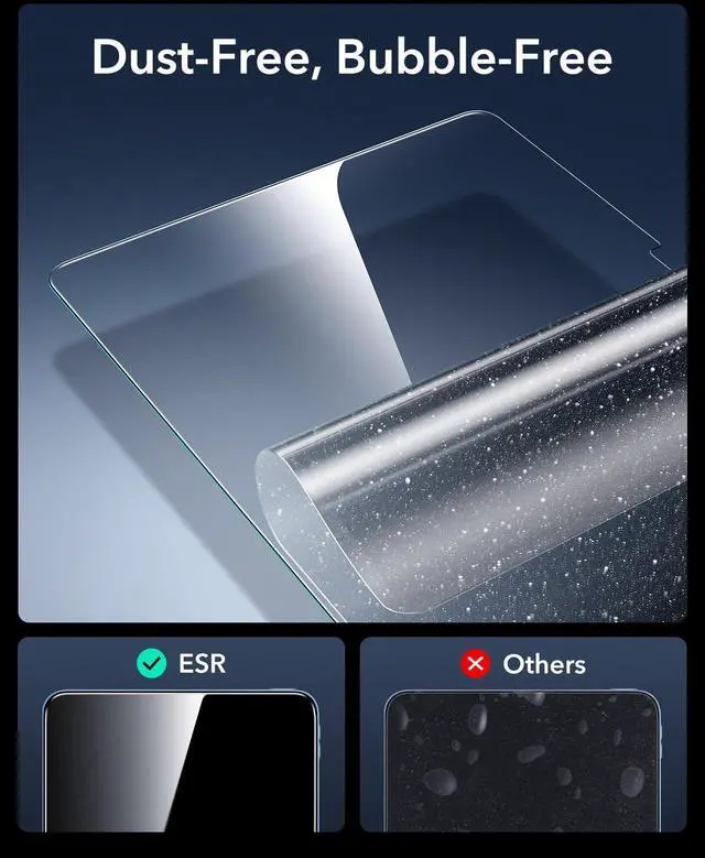 Alt view image 5 of 5 - ESR 2 Pack Armorite Screen Protector for iPad 11th/10th Generation 11/10.9 Inch A16/A14 (2025/2022)+Paper-Feel Magnetic Screen Protector
