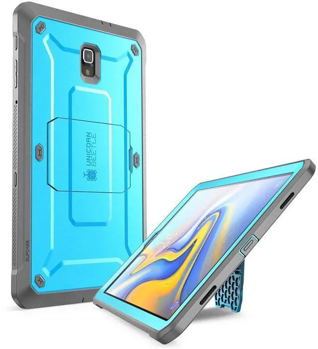 Alt view image 3 of 5 - SupCase for Samsung Galaxy Tab A 10.5 Inch Case 2018 (Unicorn Beetle Pro), [Built-in Screen Protector & Stand] Heavy Duty Rugged Protective Tablet Cover for Galaxy Tab A 10.5 SM-T590/T595/T597, Blue