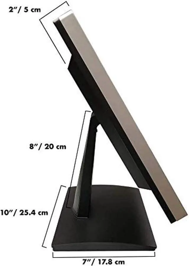Alt view image 4 of 5 - ANGEL POS 24" Metal Housing Capacitive LED Capacitive Multi-Touch HDMI VGA Monitor 16:9 Display 1080p, Seamless Splash Proof Flat Touchscreen, Industrial, Office, Retail, Restaurant