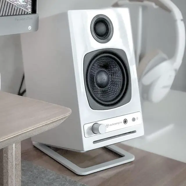 Alt view image 5 of 5 - Audioengine A2-HD (HD3) Wireless Bluetooth PC and Computer Desktop Speakers with aptX HD - USB, RCA, Headphone Compatible