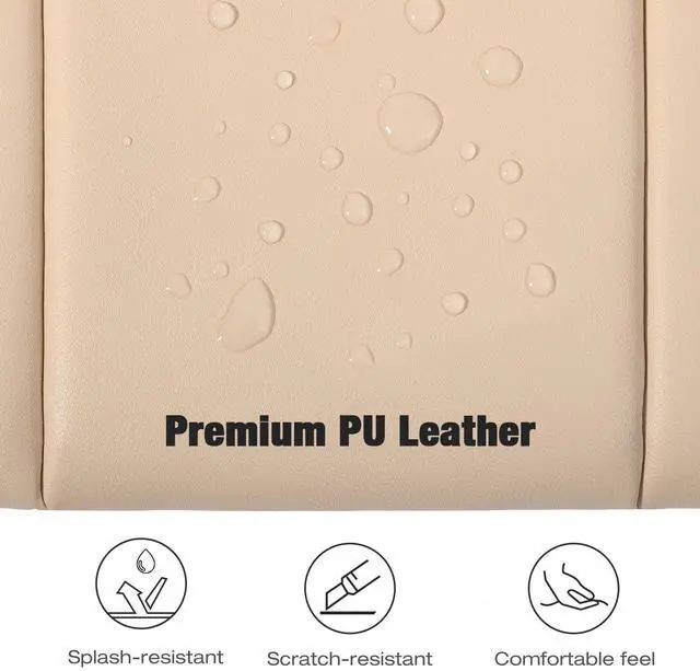 Alt view image 4 of 5 - MoKo 13.3-14 Inch Puffy Laptop Sleeve Fit with MacBook Air 13'' M3 2024/2020/2019, MacBook Pro 14'' M3 2024/2023, MacBook Pro 13" M2/M1, Built-in Elastic Band, PU Leather Carrying Case, Sand