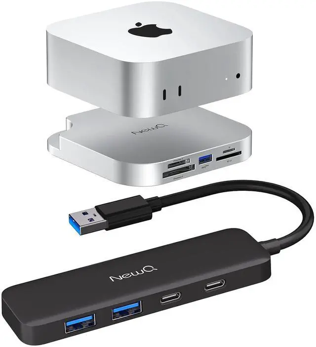 Main image of Mac Mini M4 Dock with 10Gbps CFexpress Type A/Type B Card Slot and NEWQ Dual USB C USB A 3.0 Hub
