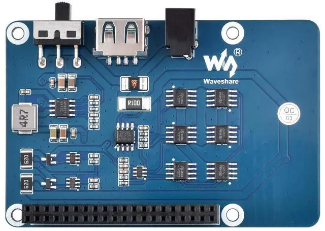 Alt view image 2 of 5 - Waveshare UPS HAT for Raspberry Pi 4B, 5V Uninterruptible Power Supply Charge and Power Output at The Same Time
