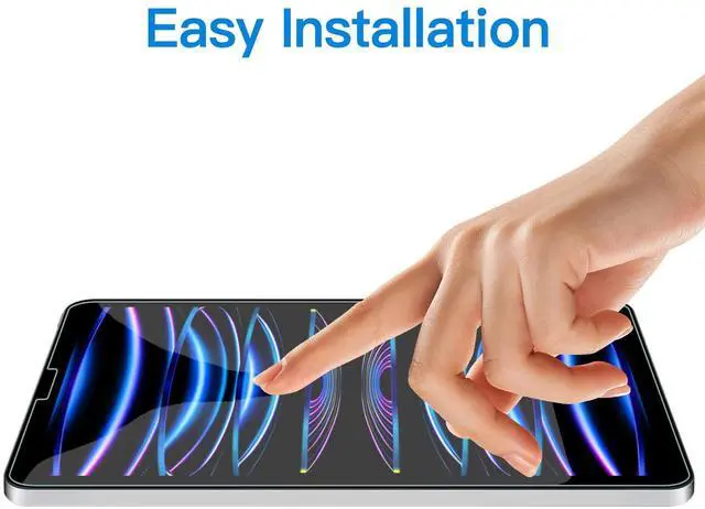 Alt view image 3 of 5 - JETech iPad Pro 12.9-Inch 2022/2021/2020/2018 (6th/5th/4th/3rd) Screen Protector and Magnetic Case Bundle