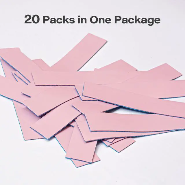 Alt view image 4 of 5 - Aairhut 20 Pieces 120 x 20 x 1 mm Thermal Pads, 15 W/m.K Conductive Silicone Pad for M.2 SSD GPU Heatsink LED PS4 PS5 & More - Pink