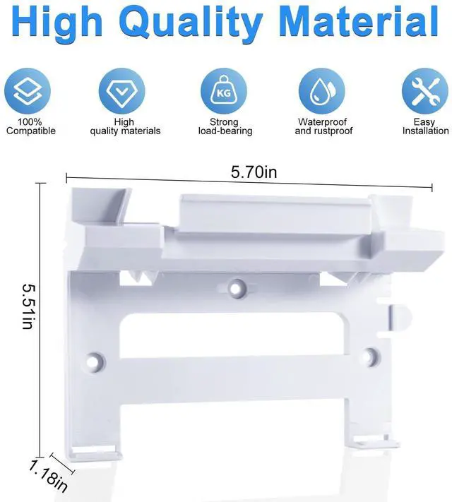 Alt view image 2 of 5 - 2-in-1 Starlink Router Wall Mount for Gen 3, Starlink Standard V3 Mesh Router Wall Mount & Starlink Power Supply Holder, Starlink Mounting Kit, Router Mounting Bracket for Starlink UTR-32