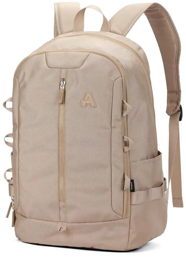 Alt view image 3 of 5 - AOKING Large Travel Backpack for Women, Lightweight Laptop Commuter Backpack, Stylish Daypacks for Work, Mochilas De Mujer(Khaki)