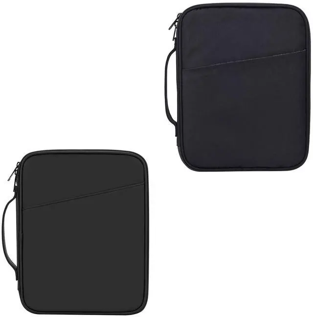Main image of 9-11 Inch Tablet Carrying Sleeve, Black(PU)+Black(Fabric), 2Pcs