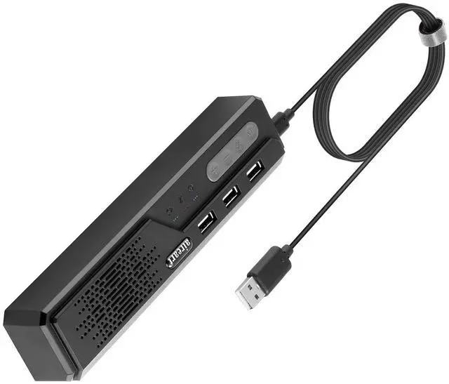 Main image of Cykvis 3 in 1 USB Computer Speaker with Microphone, PC Laptop Desktop Conference Speaker with Mic for Smart Home Office and Online Study,360 Degree Enhanced Voice Pickup, Noise Reduction