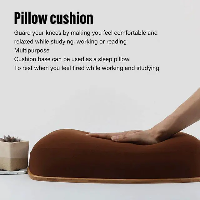 Alt view image 4 of 5 - Laptop Lap Desk,Portable Computer Laptop Stand,Comfortable Bamboo Lap Desk with Cushion Fits 15.6" Laptop for Couch, Bed, Home & Office