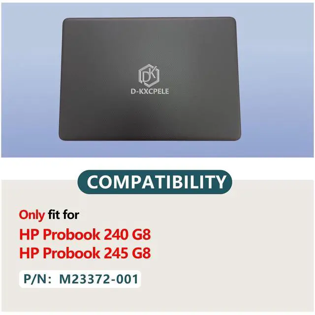 Alt view image 2 of 5 - D-KXCPELE Replacement LCD Back Cover for HP Probook 240 G8 245 G8 Series Laptop Rear Top Lid M23372-001