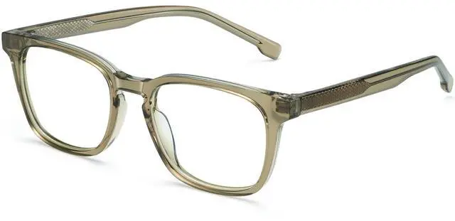 Main image of Dollger Blue Light Blocking Glasses For Woman Men Square Rectangle Computer BlueLight Glasses Non-Prescription Glasses Beige