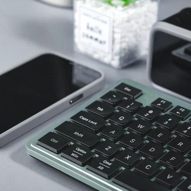 Alt view image 4 of 5 - Wireless Keyboard and Mouse, 2.4GHz Cordless Keyboard Mouse Combo with Numeric Keypad, Plug and Play USB Receiver, Compatible with Windows, Mac, Laptop, and PC(Black Green)