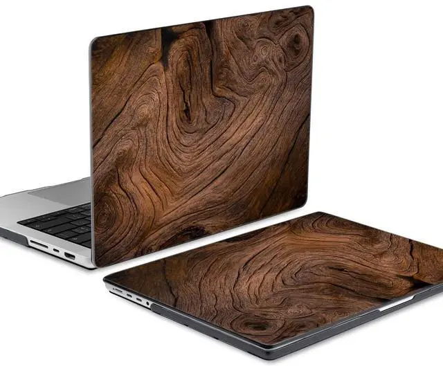 Alt view image 5 of 5 - DONGKE for M4 MacBook Pro 16 Inch Case 2024 2023 2021 A3403 A3186 M3 A2991 M2 A2780 M1 A2485 Pro/Max Chip, Plastic Hard Shell Case & Keyboard Cover for Mac Pro 16 with Touch ID, Wood Grain