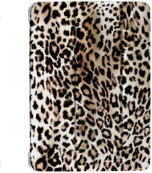 Main image of iPad 9.7 Inch 6th Gen / 5th Gen [iPad 6 iPad 5 ] A1893 A1822 A1954 MRJN2LL/A MR7G2LL/A MR7F2LL/A MP2F2LL/A Lightweight Smart Adjustable Stand Feature Printed Sleek Design Flip Case - Leopard