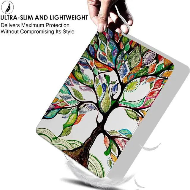 Alt view image 5 of 5 - DuraSafe Cases for iPad 5th 2017 6th 2018 Gen 9.7 Inch [iPad 5 6 Gen ] A1893 A1954 A1822 A1823 Printed Lightweight Shock Absorbant Flexible TPU Protective Clear Case - Olivia Tree