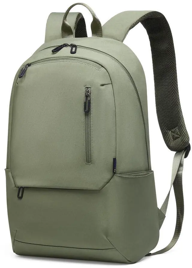 Main image of DTGN Travel Laptop Backpack, Carry On Backpack, TSA-Approved Water-Resistant Rucksack Nylon for Work Men Women Fits 16 Inch Notebook, Green