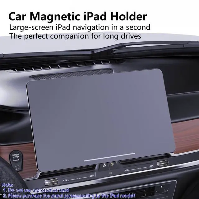 Alt view image 2 of 5 - EiLikee Car Magnetic Car iPad Tablet Holder for Vehicle Vent for iPad Pro 12.9 (3rd/4th/5th/6th Generation), Air 13 (6th/7th Generation), Please Check The Model Catalog for Details!