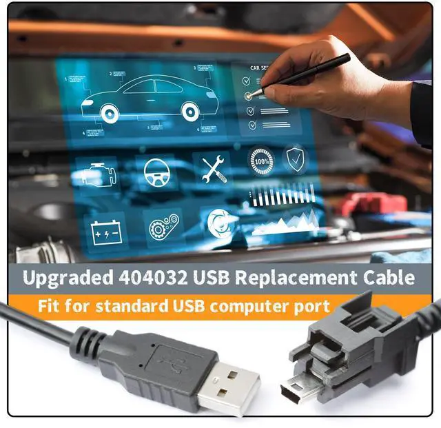 Alt view image 2 of 5 - Erchon 404032 USB Cable Replacement for Nexiq USB Link 2 3 for Cummins Inline 7, Fit for Standard USB Computer Port