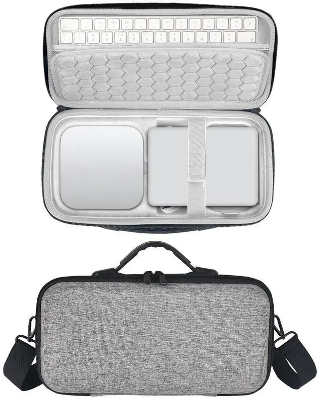 Main image of Carrying Case Compatible with 2024 Mac Mini M4/M4 Pro Accessories, Portable Protective Hard Travel Case Organizer Storage Bag for Mac Mini M4 Magic Keyboard, Mouse, Trackpad, Cables, Waterproof