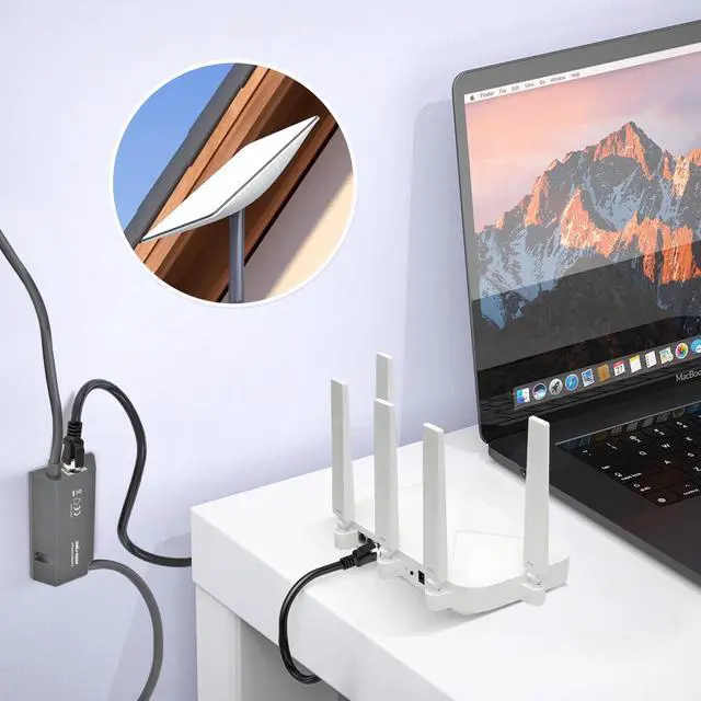 Alt view image 5 of 5 - SZSAUTO Ethernet Adapter for Starlink Internet Kit Satellite, Compatible with Starlink Gen 2 V 2 Satellite Antenna - for Wired External Network Router Fast and Stable Connection Starlink Gen 2 Dish
