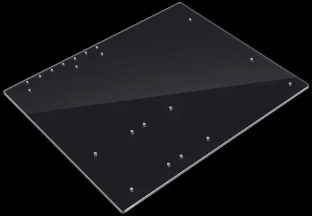 Alt view image 4 of 5 - ATX PC Open Frame, Clear Acrylic ATX Test Bench Motherboard Overlock DIY Open Air Frame Chassis PC Case, 330x268mm