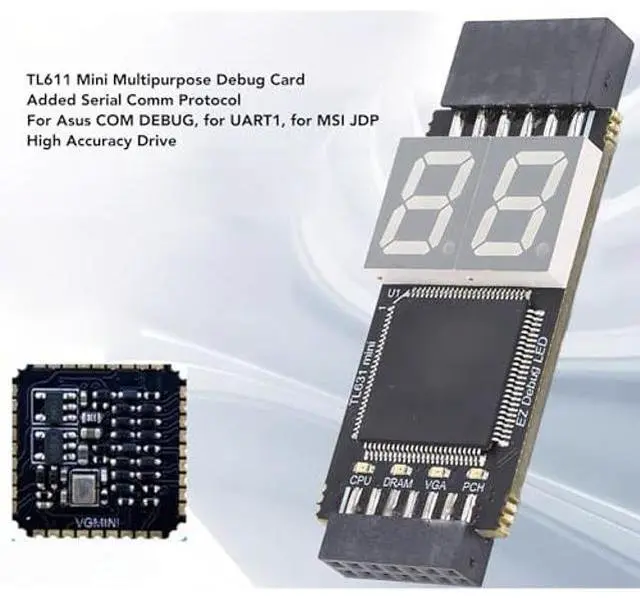 Alt view image 2 of 5 - Hilitand Motherboard Diagnostic Card Laptop Analyzer Adapter Card Kit with PCIe LPC Port for PC Computer Debugging