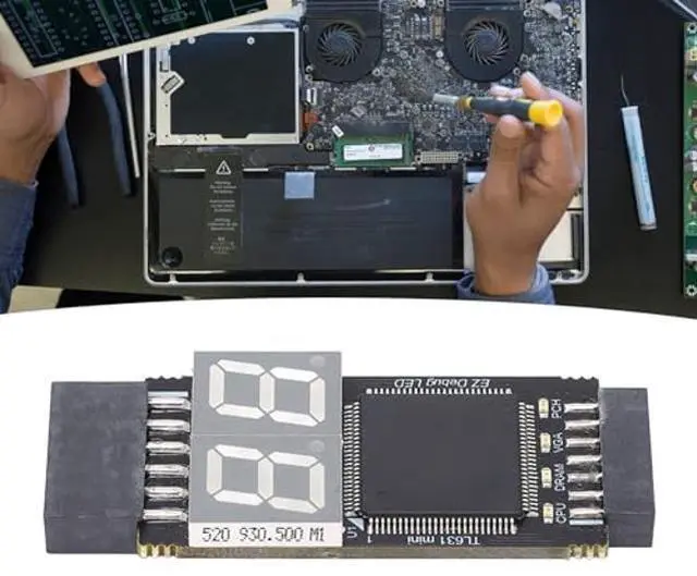 Alt view image 5 of 5 - Hilitand Motherboard Diagnostic Card Laptop Analyzer Adapter Card Kit with PCIe LPC Port for PC Computer Debugging