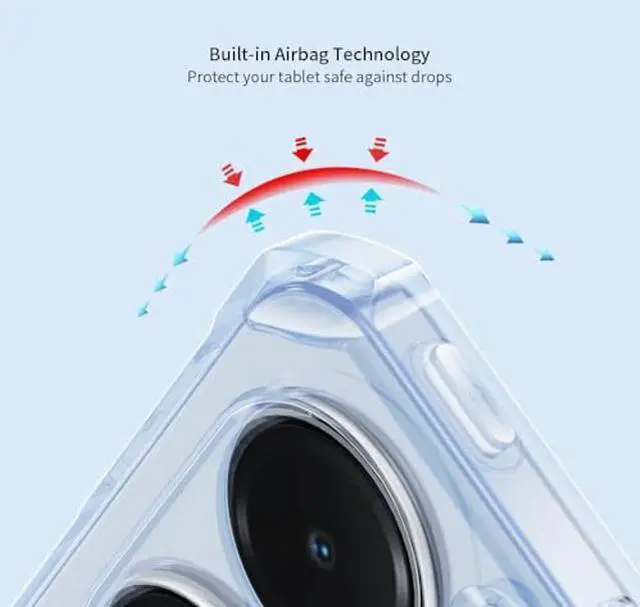 Alt view image 3 of 5 - Kaidisen Clear Case for Xiaomi Redmi Pad SE 11 - Transparent Case with Stand, Slim Light Drop Safe