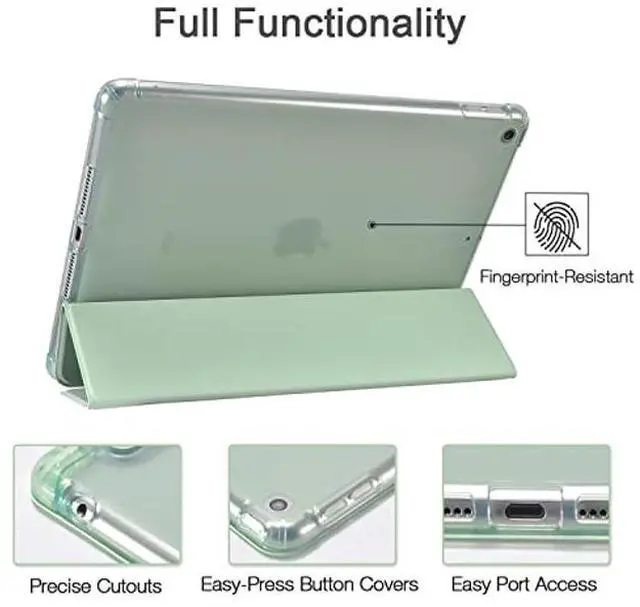 Alt view image 5 of 5 - JOYLAND Pad Case Lemon Green Case for iPad 10.9" Air 4 2020/Air 5 Cute Cute Fruit Anti-Scratch Shockproof with Pencil Holder Smart Trifold Stand Case(Model Number: A2325/A2588)