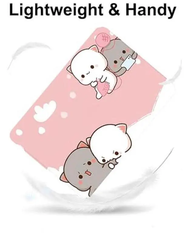 Alt view image 3 of 5 - LALAPOPO Cute Cat Laptop Sleeve Bag 13.3-14 Inch, Pink Faux Leather Cover Case for Women Girls, Compatible with MacBook Air 13/MacBook Pro 13, 13inch 13.3-14 Inch