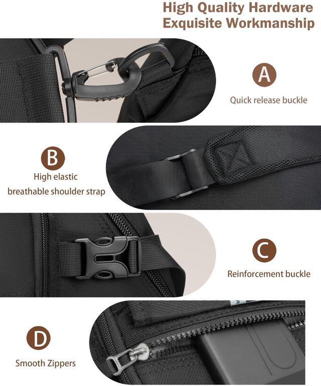 Alt view image 4 of 5 - LAMMOK Large Sling Backpack, Sling Chest Bag Shoulder Crossbody Daypacks Fits 14.1-Inch Laptop for Travel Outdoor Men Women