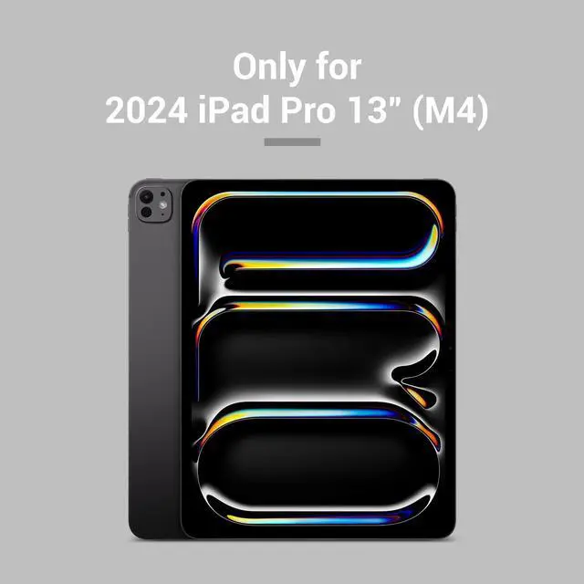 Alt view image 2 of 5 - MAGEASY CoverBuddy Lite for M4 iPad Pro 13" (2024) - iPad Pro Case Compatible with Magic Keyboard for iPad Pro (M4) - Black (1.2)