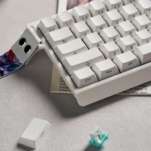 Alt view image 4 of 5 - BOYI MADLIONS MAD68 HE RGB Rapid Trigger Magnetic Switch Keyboard,Adjustable Actuation Hall Effect Hyper-Fast 65% Compact Gasket-Mounted Wired Mechanical Gaming Keyboard for PC/Mac(White)