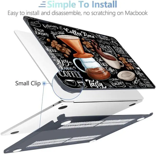 Alt view image 4 of 5 - MEEgoodo Case for MacBook Air 15 inch M4/M3/M2 2025 2024 2023, Case Fit Model (A3241/A3114/A2941) for MacBook Air 15-inch, Laptop with Keyboard & Camera Cover & OTG Adapter, Coffee