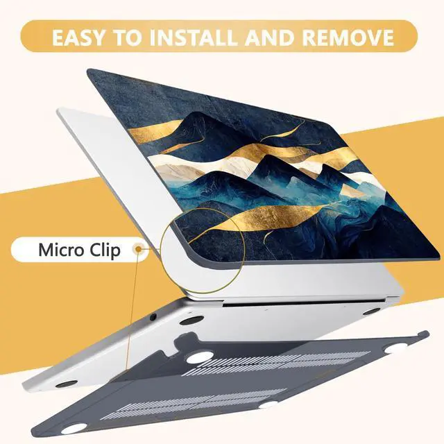 Alt view image 3 of 5 - MecBevia Compatible with MacBook Air 13.6 inch Case, M4 A3240/M3 A3113/M2 A2681 (Released 2025 to 2022), Hard Shell, Keyboard Cover, Screen Protector, Webcam Cover & Type-C Adapter, Mountain