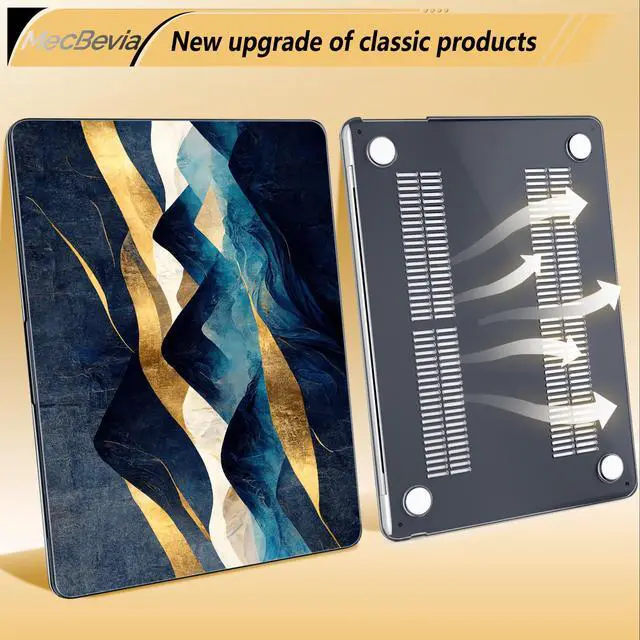 Alt view image 4 of 5 - MecBevia Compatible with MacBook Air 13.6 inch Case, M4 A3240/M3 A3113/M2 A2681 (Released 2025 to 2022), Hard Shell, Keyboard Cover, Screen Protector, Webcam Cover & Type-C Adapter, Mountain