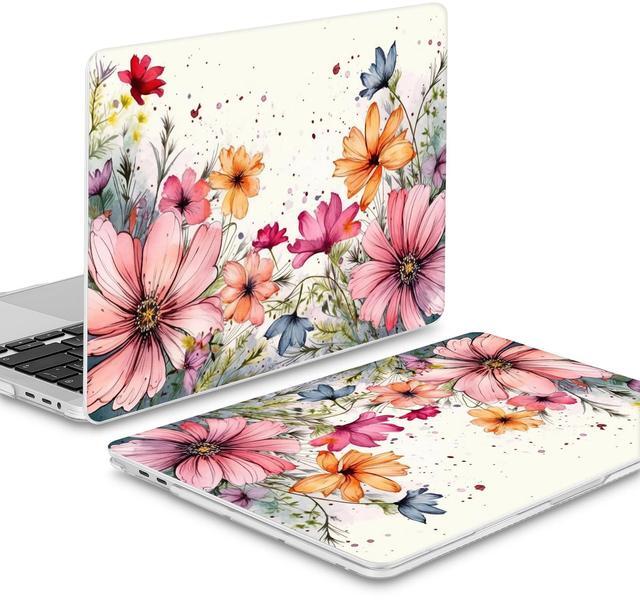 Alt view image 5 of 5 - Mektron Designed Case for MacBook Pro 16 Inch A2141 Cover 2019 Release 16" with Liquid Retina Display/Touch ID, Plastic Hard Shell with Keyboard Skin & Screen Protector & Dust Plug, Colorful Floral