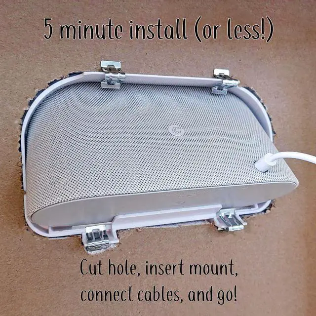 Alt view image 3 of 5 - Mount Genie Simple Built-in Wall Mount for Google Pixel Tablet: The Perfect Smart Home Command Center | Easy Upgrade from Google/Nest Hub | PoE Option Available | Designed in The USA